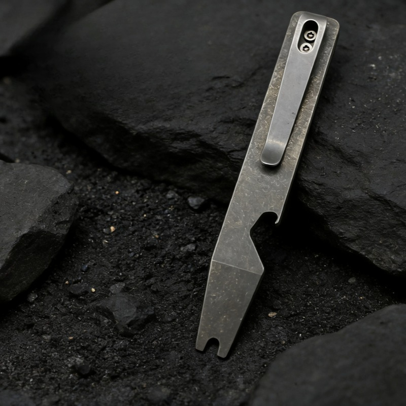 Keychain Multi Tool - Ferramenta Multifuncional EDC de Titânio: Chave