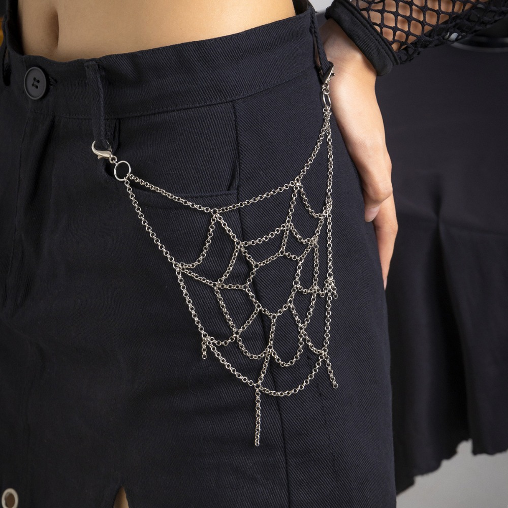 Men'S Accessories Clothing - Gótico punk tira cor aranha web