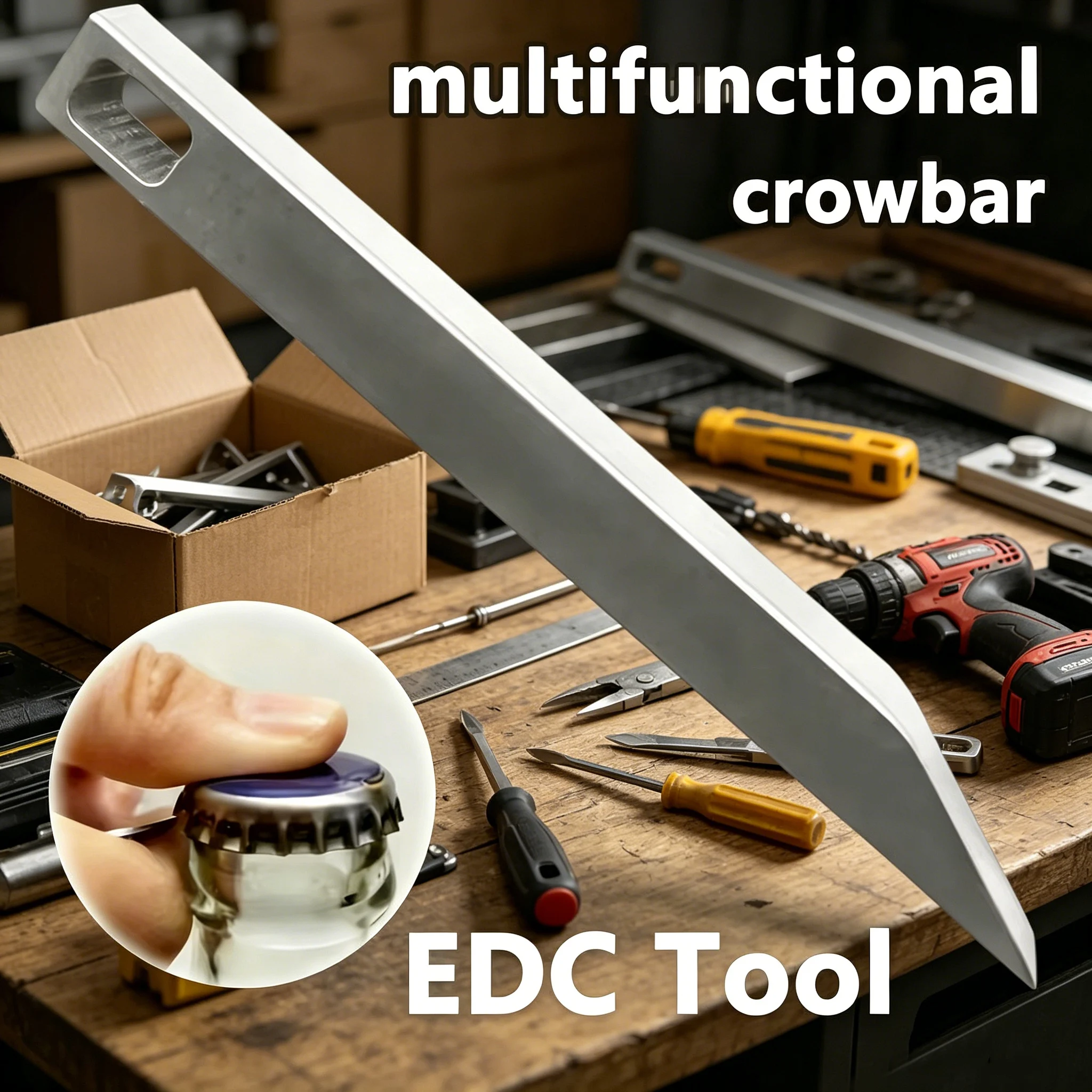 Keychain Multi Tool - Chaveiro Multifuncional de Aço Inoxidável Reforçado