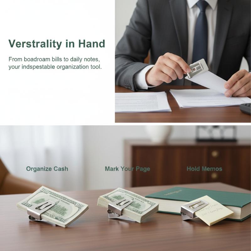Money Clip Slim - Clipe de Dinheiro Masculino Fino em