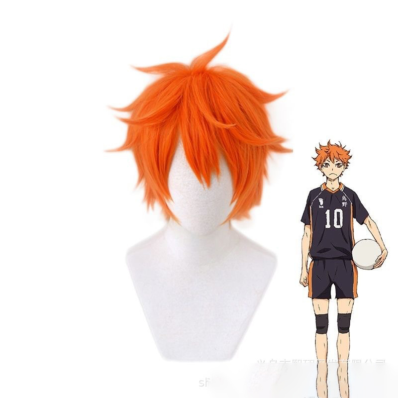 Men'S Volleyball Accessories - Anime haikyuu protagonista cos cabelo curto