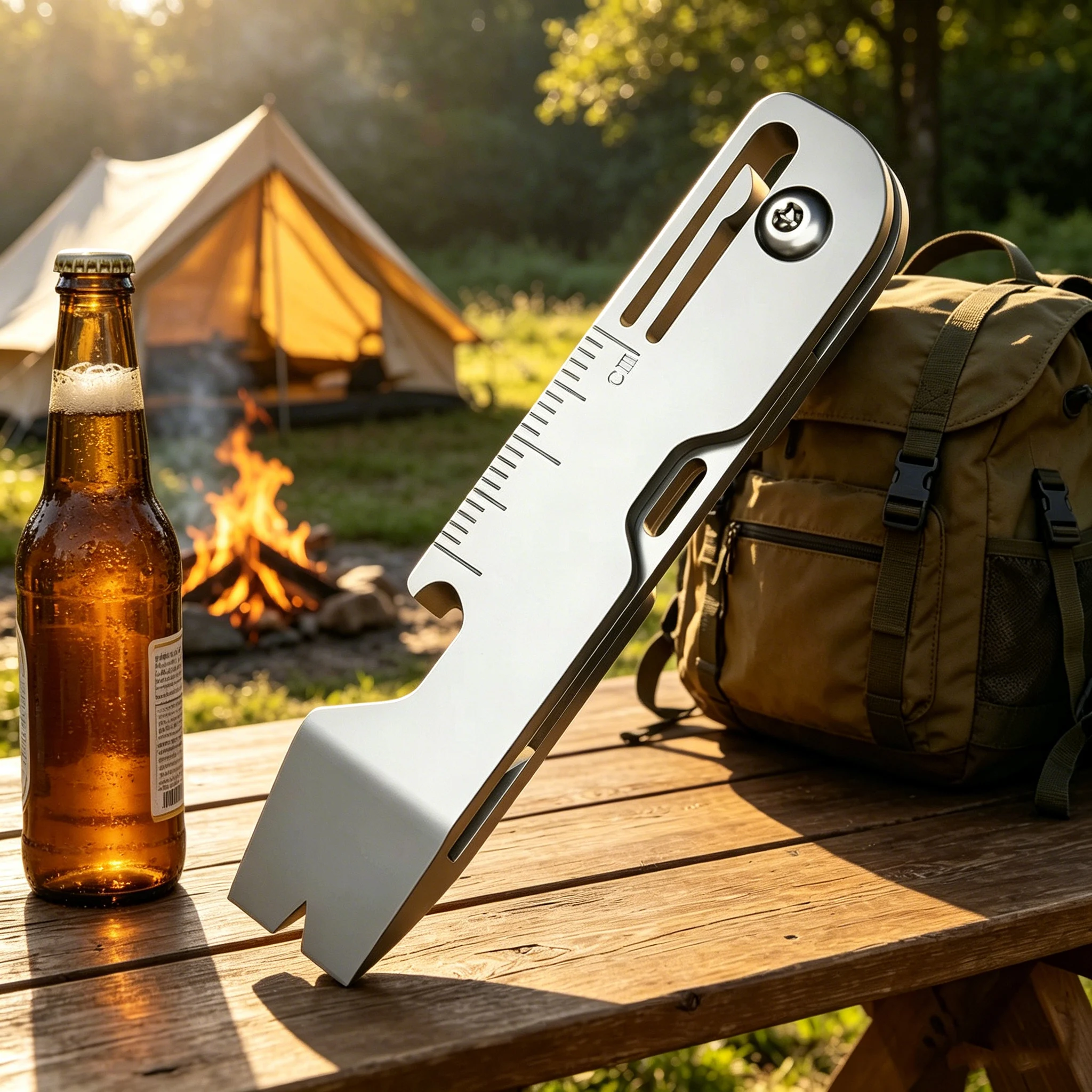 Keychain Multi Tool - Canivete Dobrável Multifuncional de Liga de