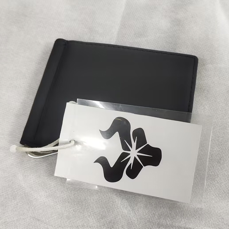 Money Clip Slim - 100% couro genuíno masculino bolsa fina