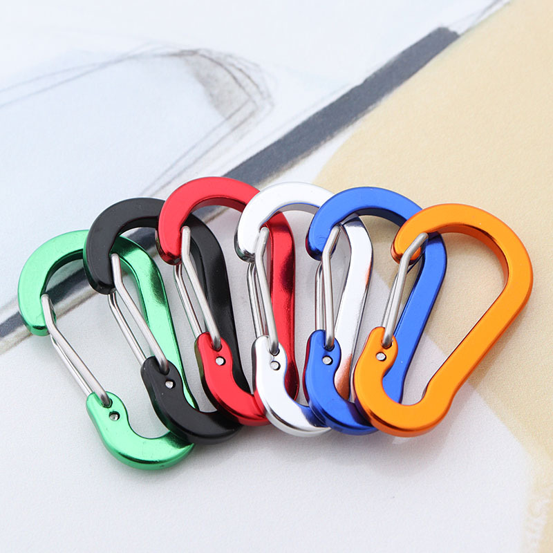 Keychain Multi Tool - 6 pçs mosquetão chaveiro porta-chaves de