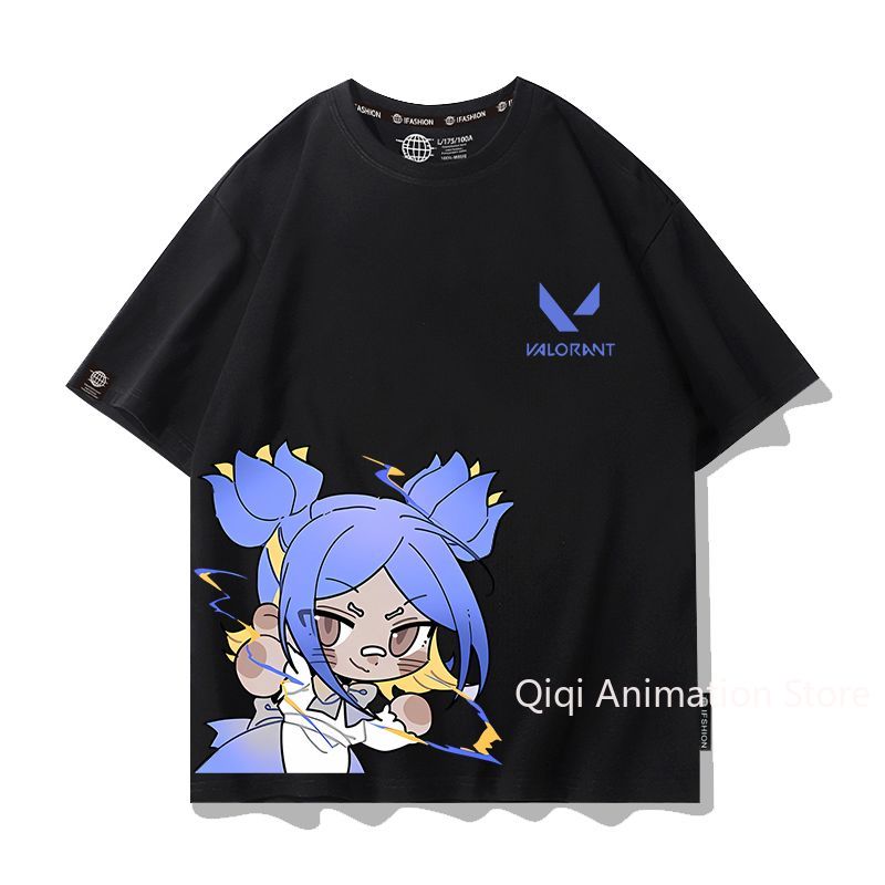 Men'S Accessories Clothing - Camiseta de Manga Curta VALORANT Anime