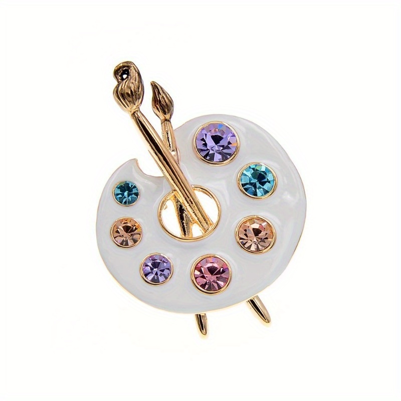 Men Accessories Drawing - Desenhar paleta broche criativo strass pinos