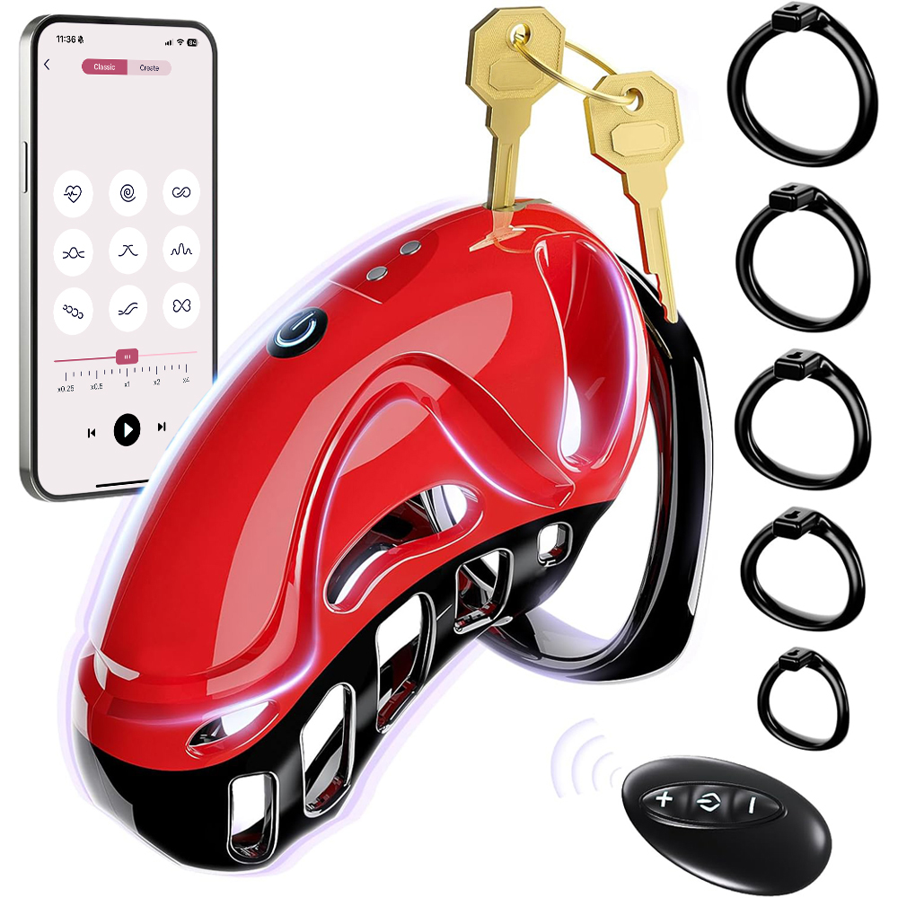 Men Accessories App - Dispositivos de Castidade Vibratórios Masculinos com