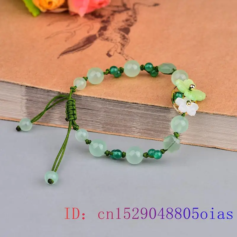 Verde Jade Flor Pulseira para  - Bracelet Beaded Men avaliação e preço