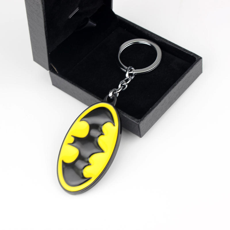 Chaveiro de metal oval preto e - Men'S Accessories Trending avaliação e preço