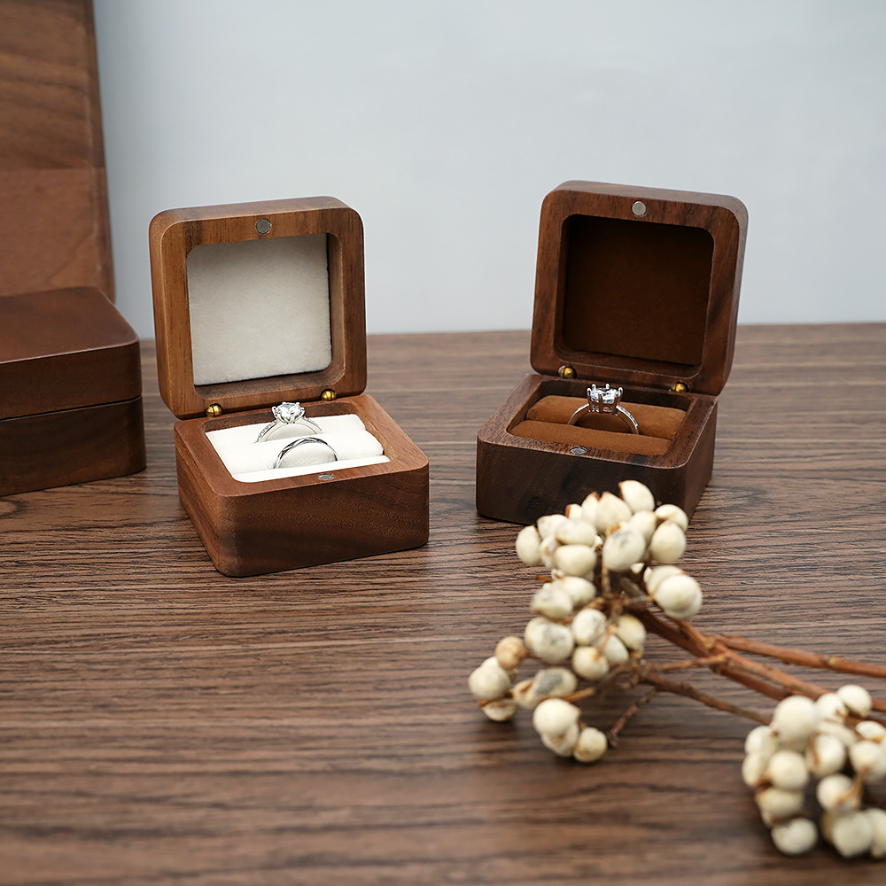 Caixa de anel sólido de noguei - Cufflink Box Set avaliação e preço
