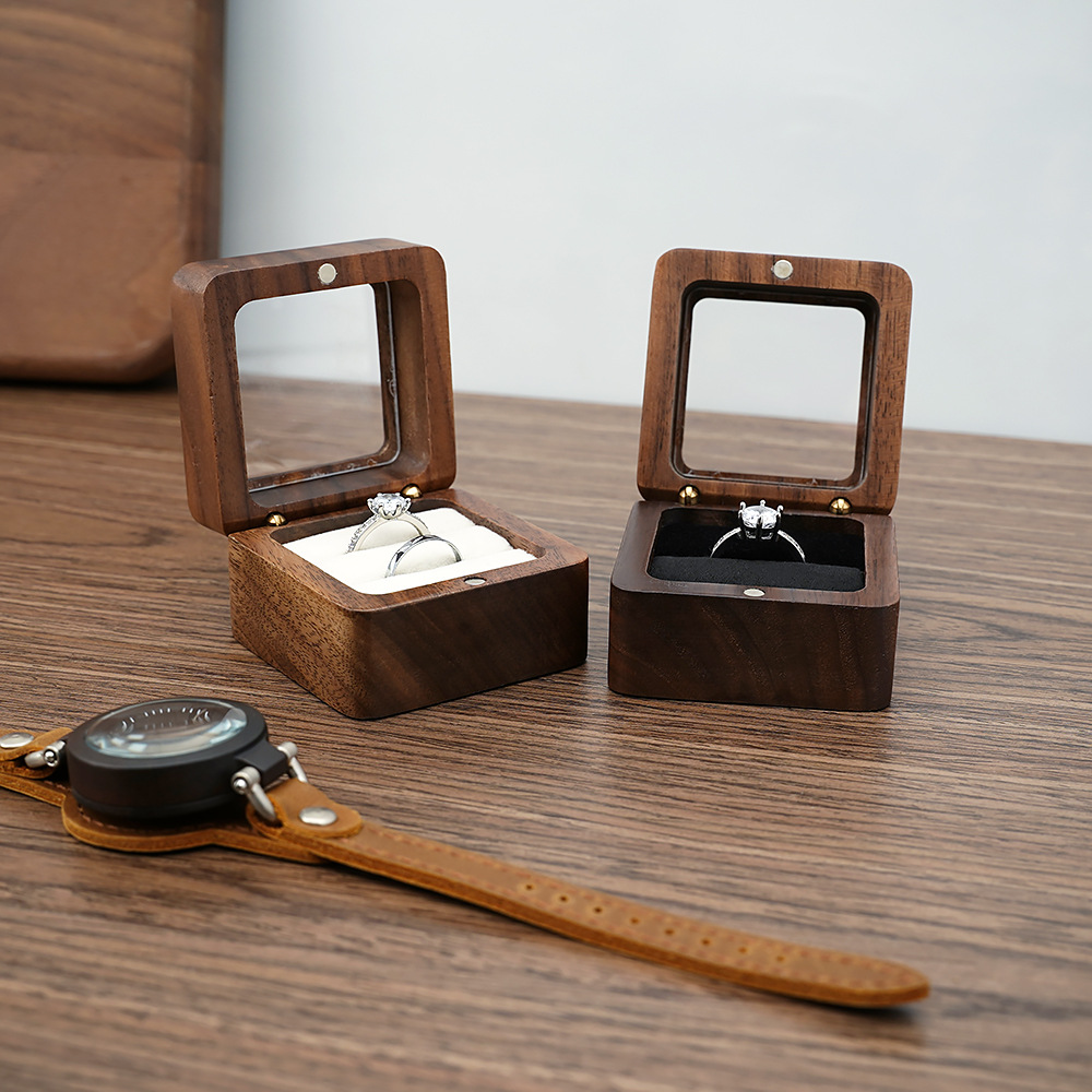 Caixa de anel sólido de noguei - Cufflink Box Set avaliação e preço