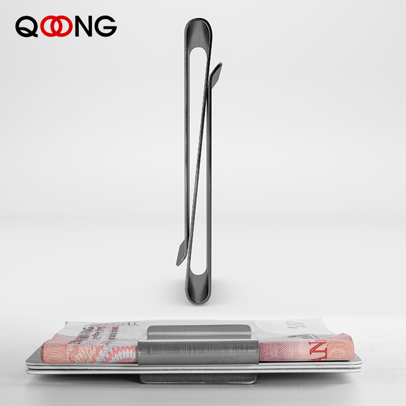 Qoong aço inoxidável fino dupl - Money Clip Slim avaliação e preço