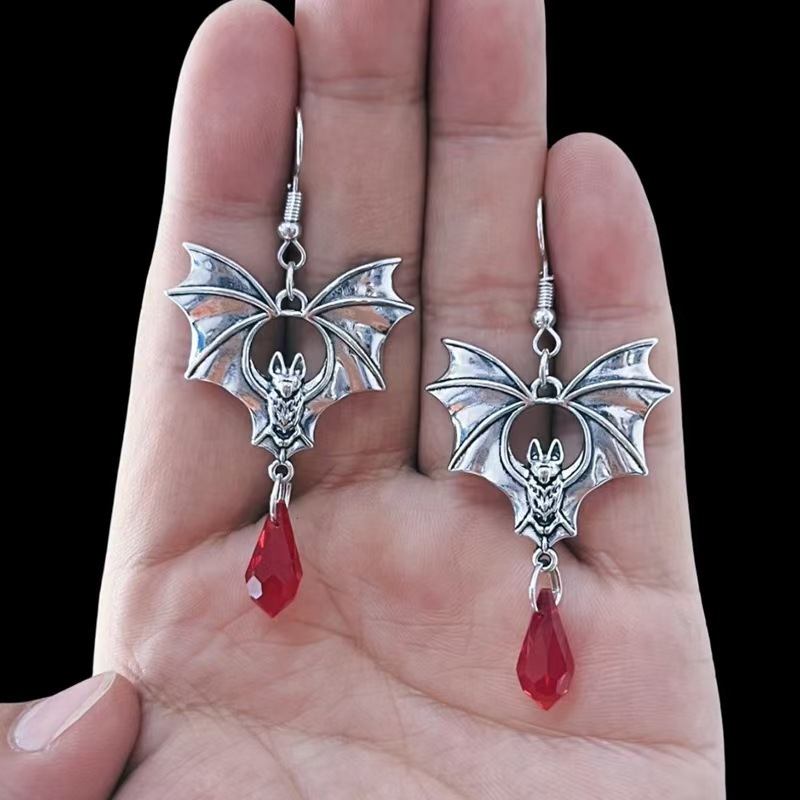 Gothic Vampire Bat Earrings fo - Men'S Vampire Accessories avaliação e preço