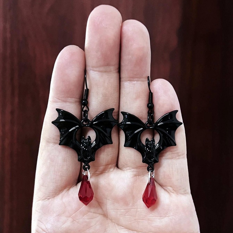 Gothic Vampire Bat Earrings fo - Men'S Vampire Accessories avaliação e preço