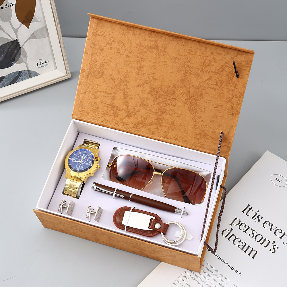 Novo relógio masculino conjunt - Cufflink Box Set avaliação e preço
