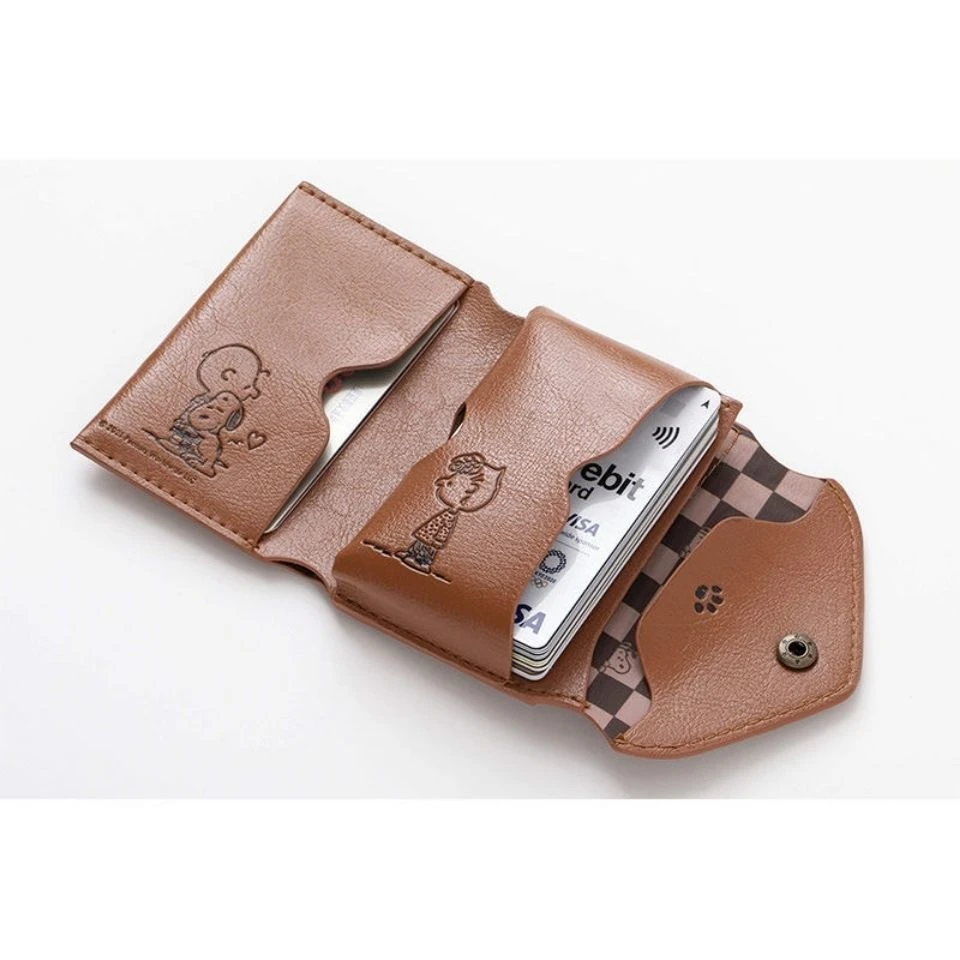 Carteira Curta de Couro PU com - Bifold Leather Wallet avaliação e preço
