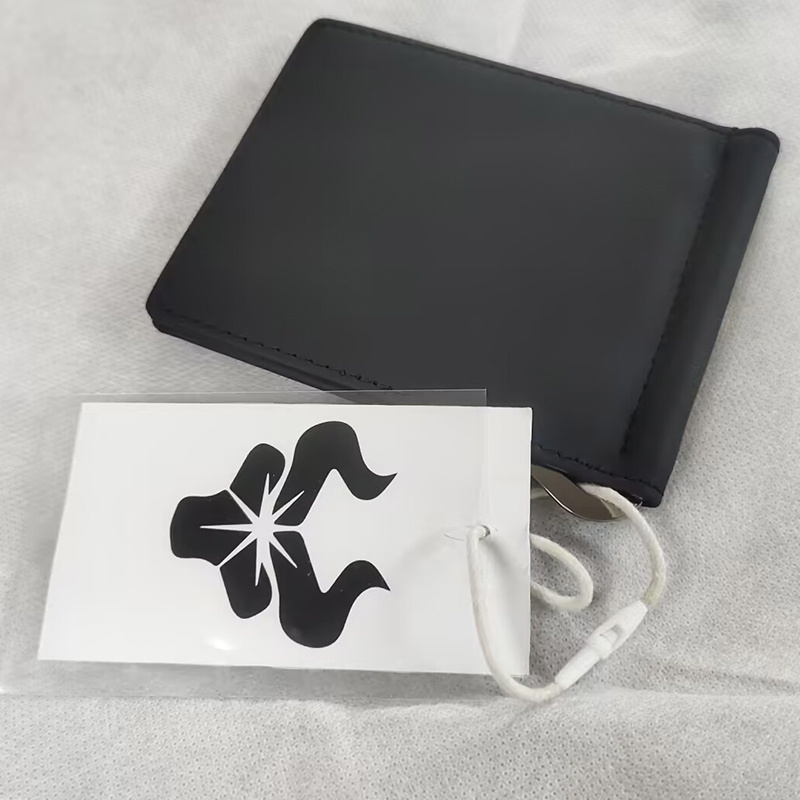 100% couro genuíno masculino b - Money Clip Slim avaliação e preço