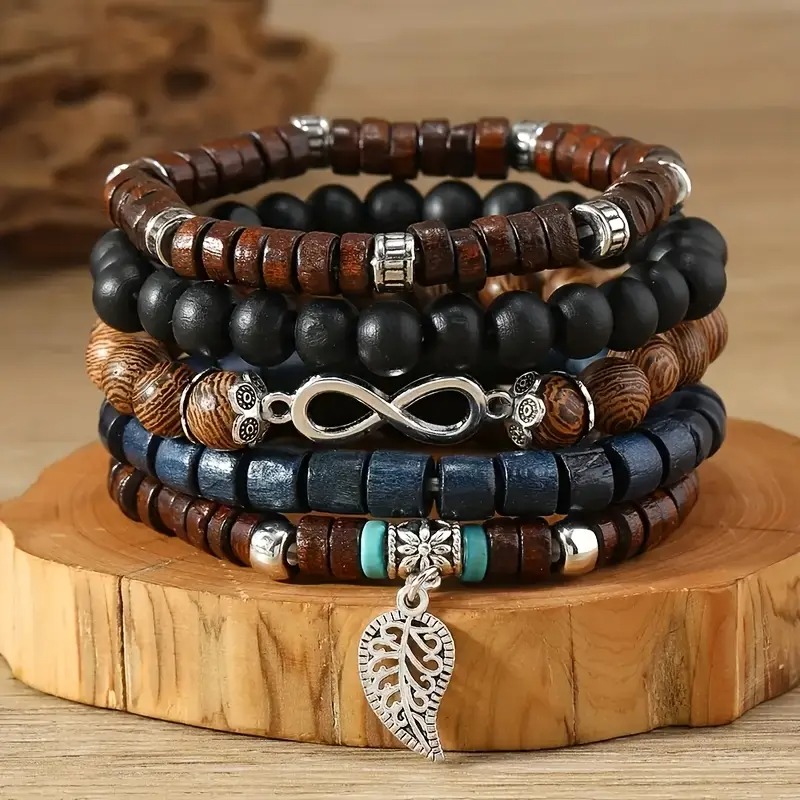 41 pçs conjunto de pulseira de - Bracelet Beaded Men avaliação e preço