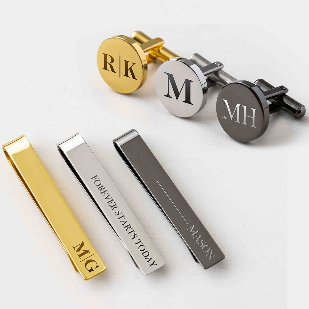 Abotoaduras de metal personali - Cufflink Box Set avaliação e preço