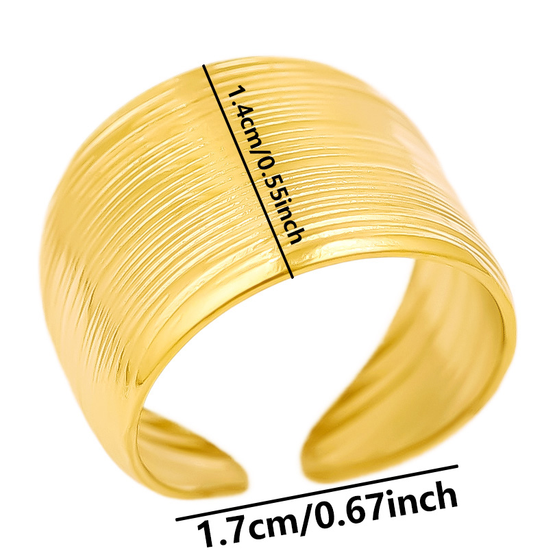 Anel largo aberto de aço inoxi - Men Accessories Drawing avaliação e preço