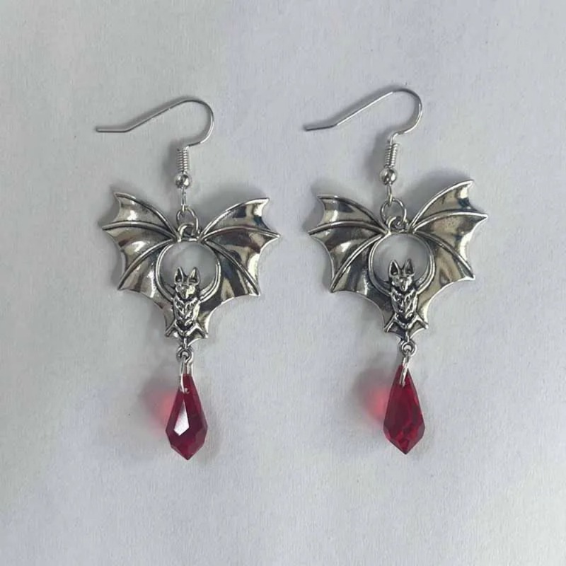 1 Par de Brincos Góticos de Mo - Men'S Vampire Accessories avaliação e preço