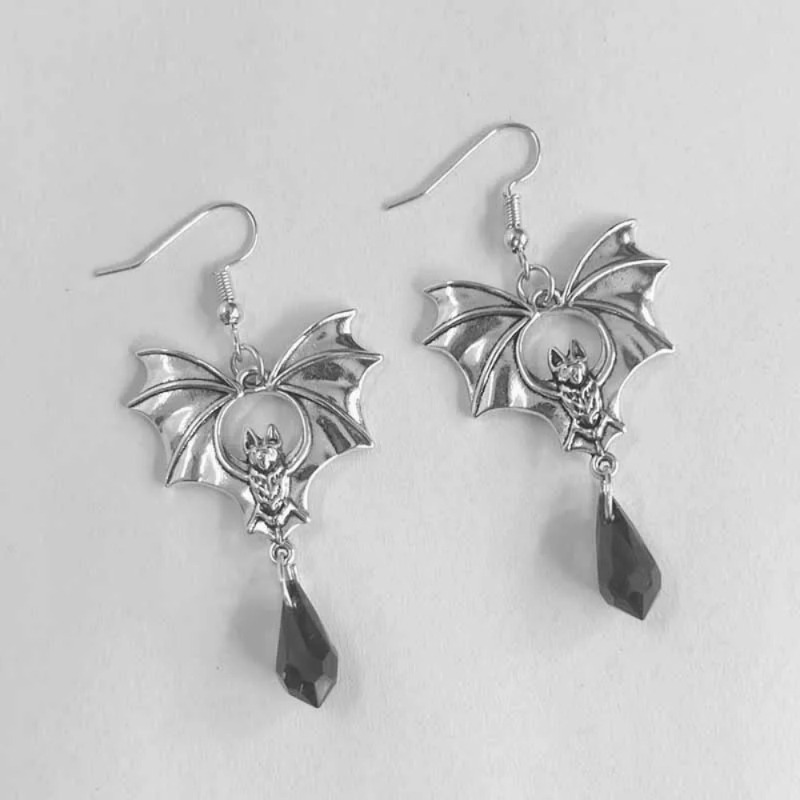 1 Par de Brincos Góticos de Mo - Men'S Vampire Accessories avaliação e preço