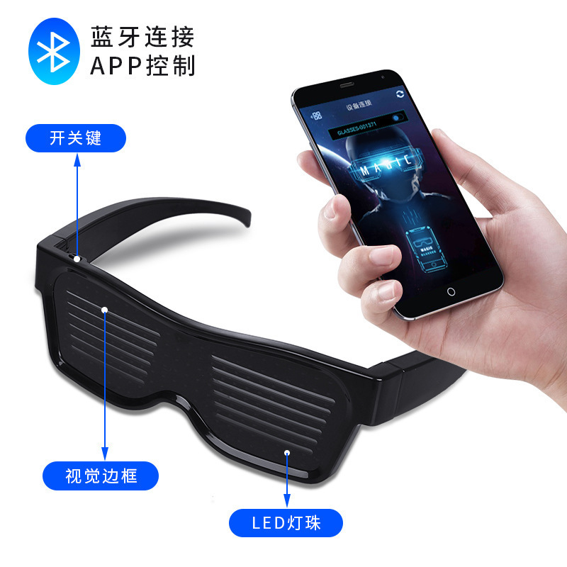 Óculos LED para Adultos com Co - Men Accessories App avaliação e preço
