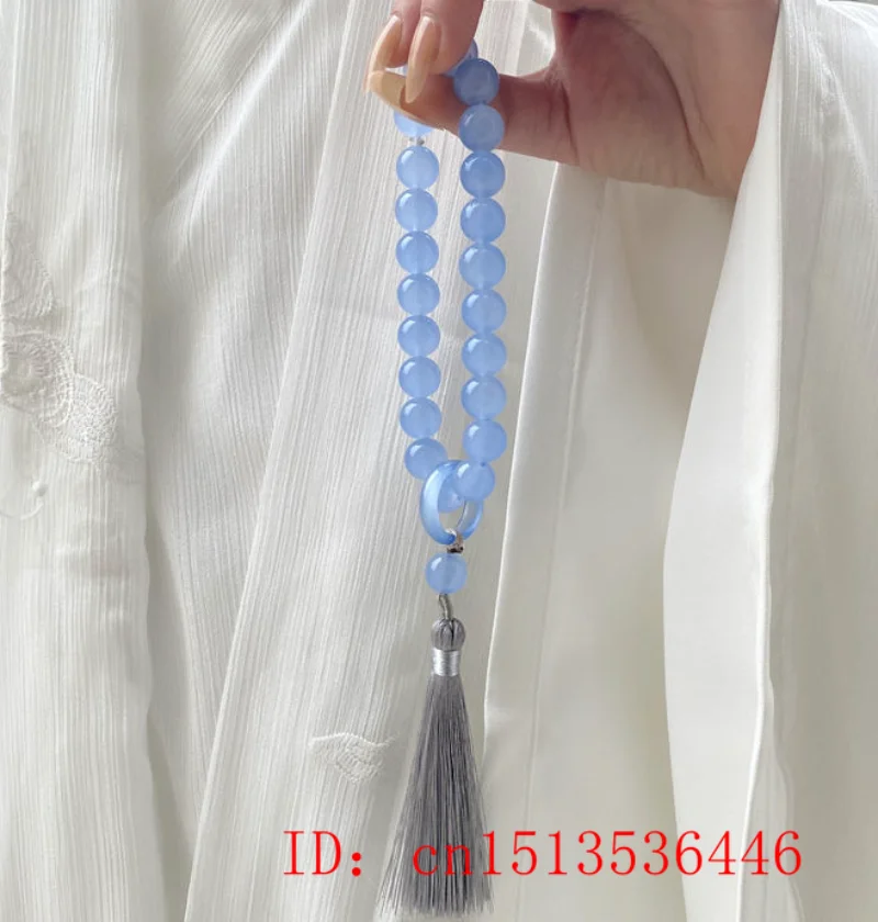 Green Jade Stone Beads Tassel  - Bracelet Beaded Men avaliação e preço