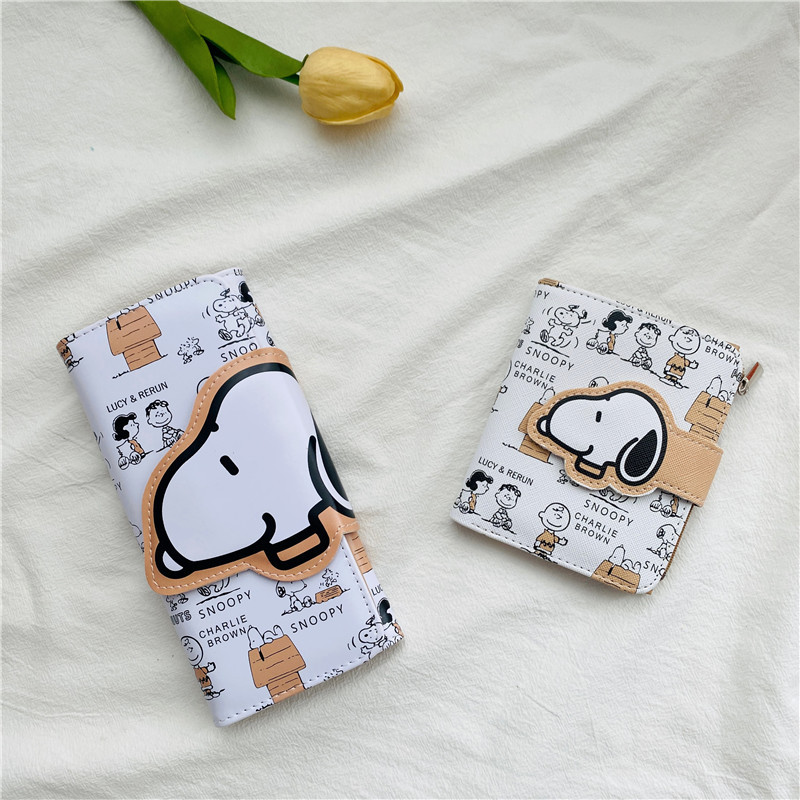 Carteira Snoopy em Couro PU, B - Bifold Leather Wallet avaliação e preço
